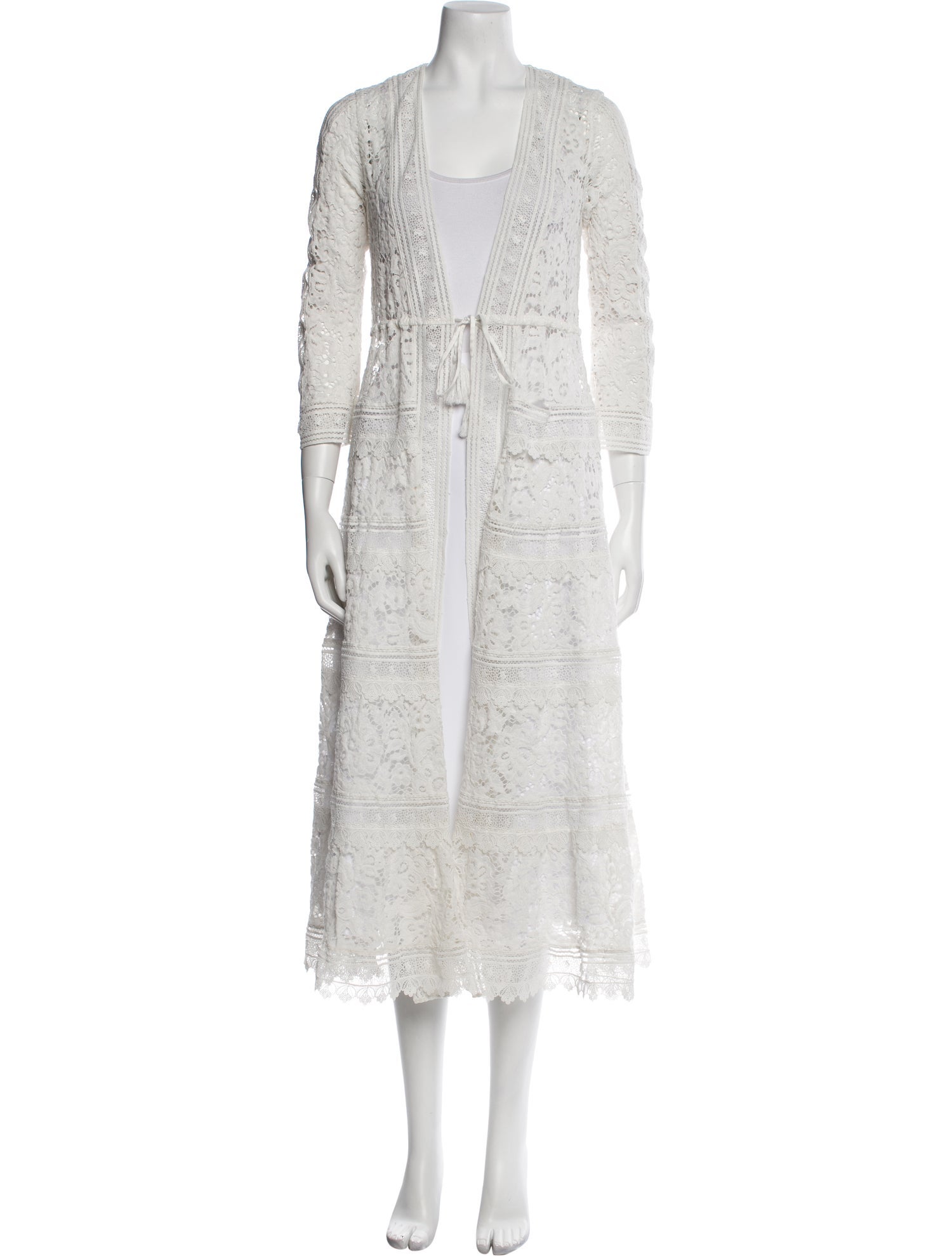 Alice + Olivia Eyelet Trim Robe
