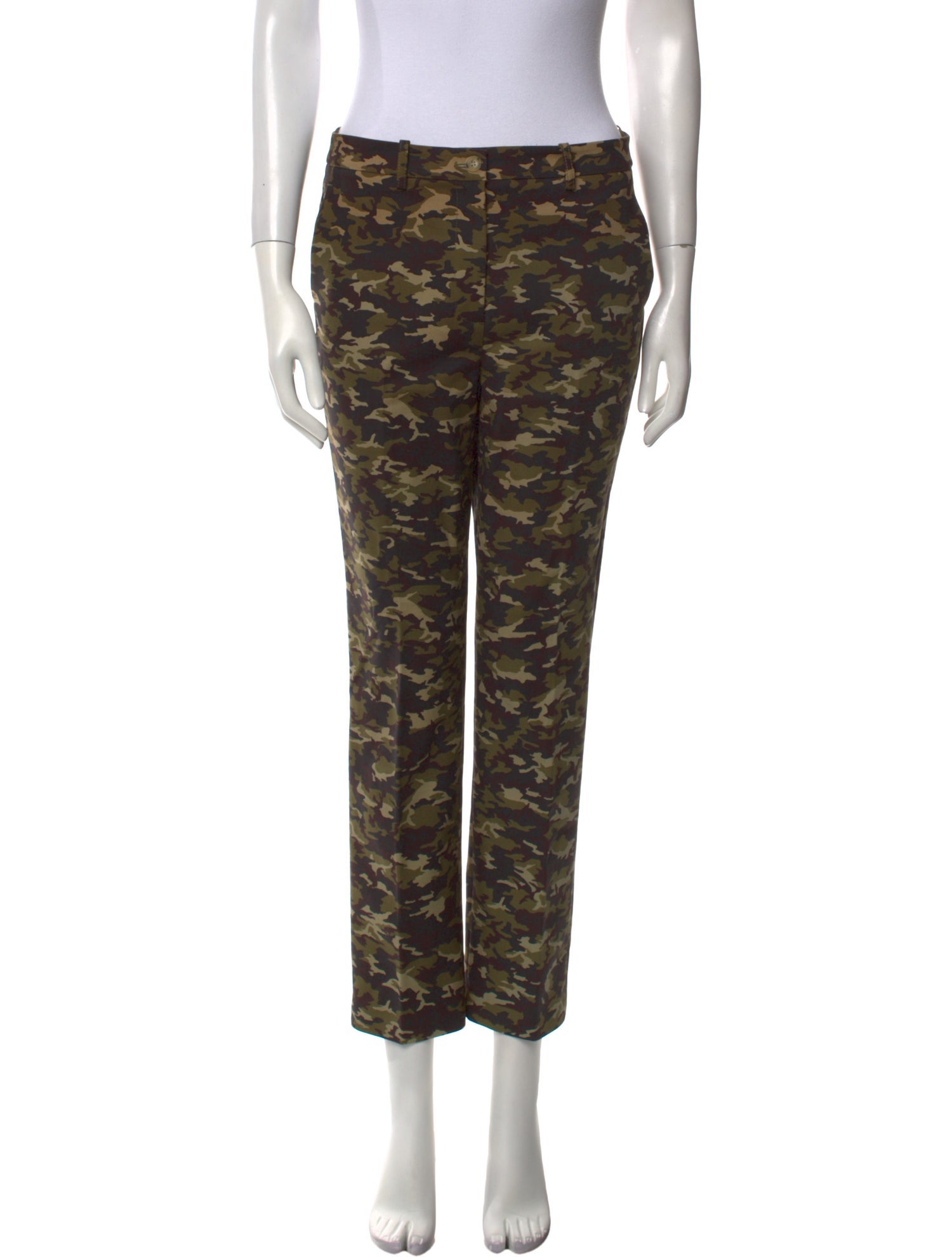 Michael Kors Collection Camouflage Print Straight Leg Pants