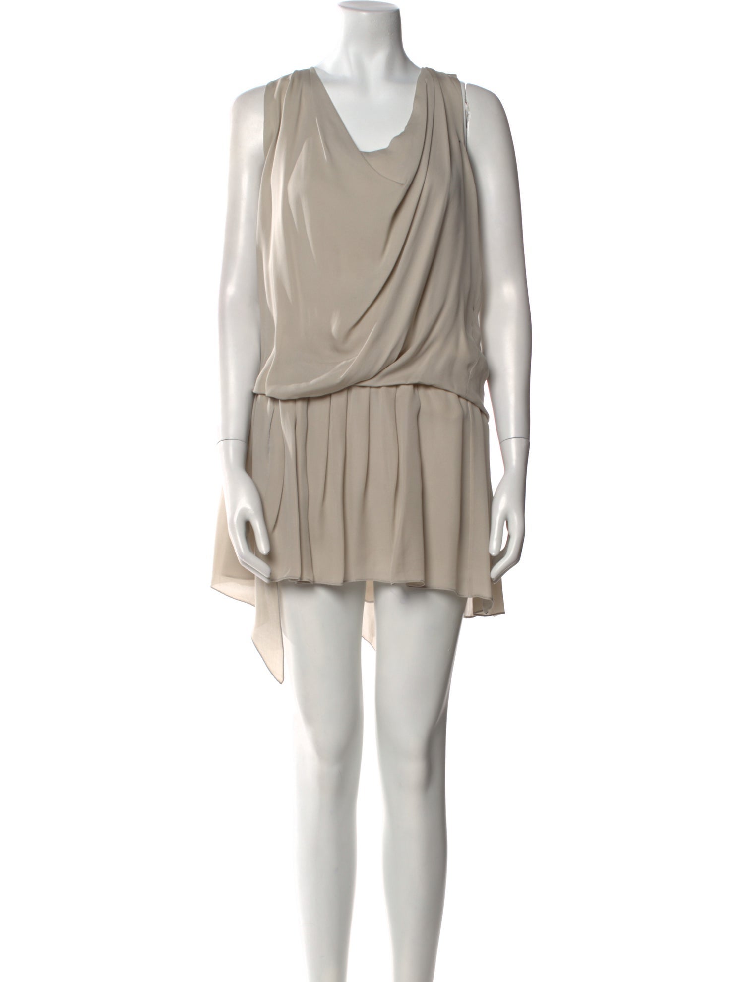 Alice + Olivia Cowl Neck Mini Dress