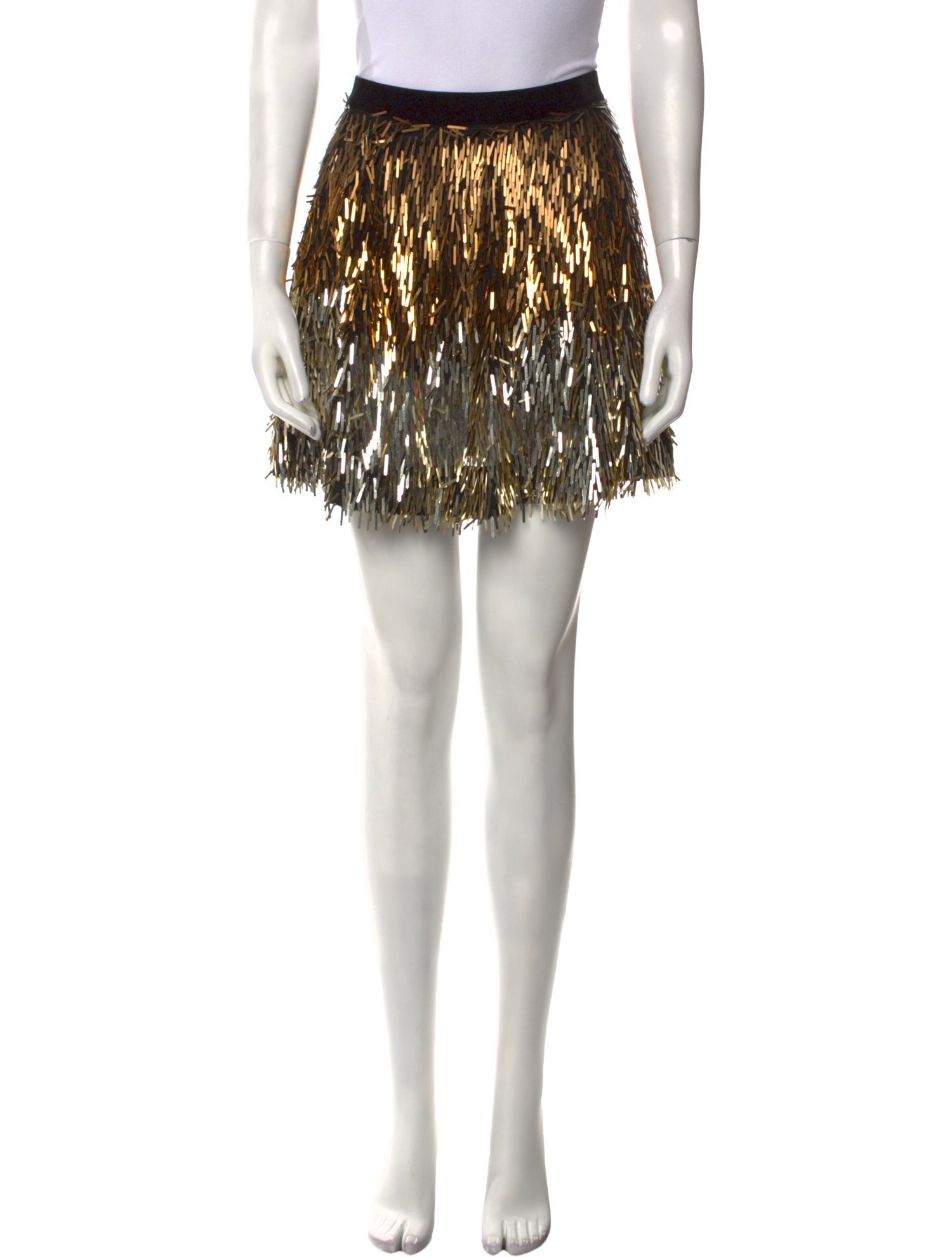 Alice + Olivia Colorblock Pattern Mini Skirt