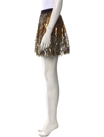 Alice + Olivia Colorblock Pattern Mini Skirt