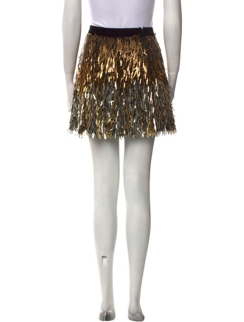 Alice + Olivia Colorblock Pattern Mini Skirt