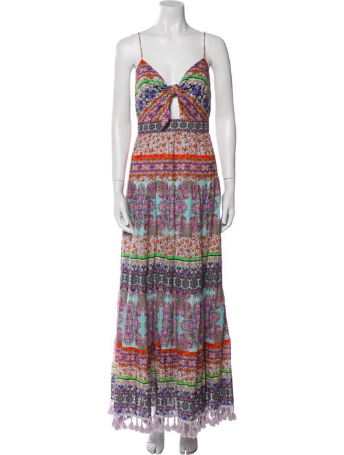 Alice + Olivia Printed Long Dress