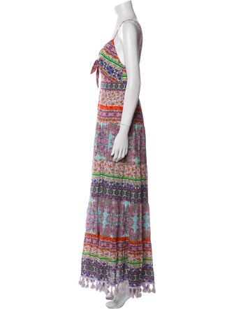 Alice + Olivia Printed Long Dress