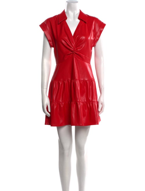 Alice + Olivia V-Neck Mini Dress