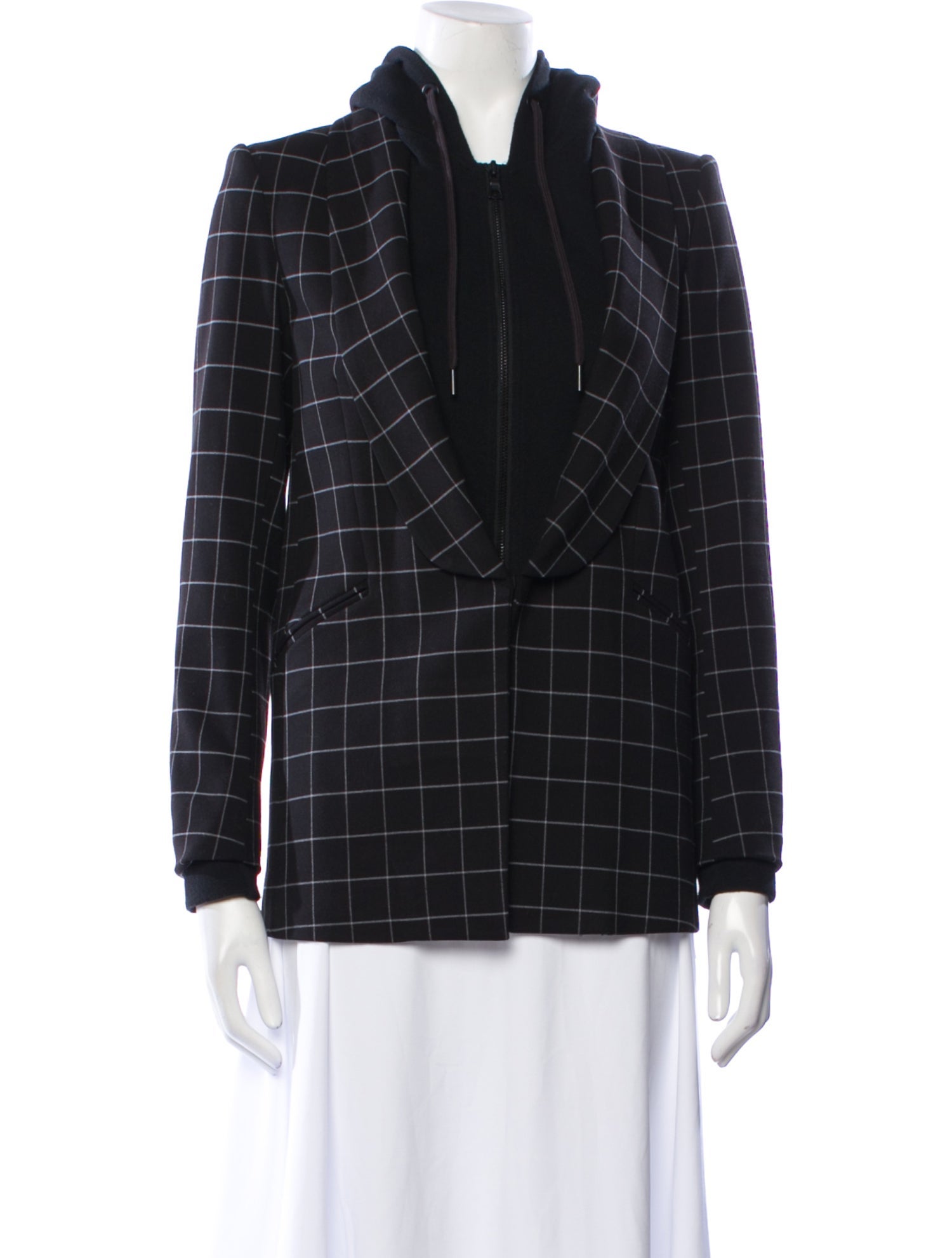 Alice + Olivia Plaid Print Blazer