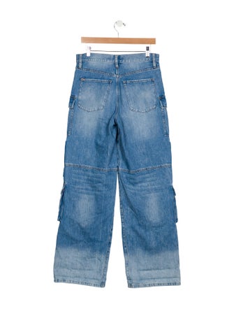 Alice + Olivia High-Rise Wide Leg Jeans