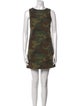 Alice + Olivia Camouflage Print Mini Dress