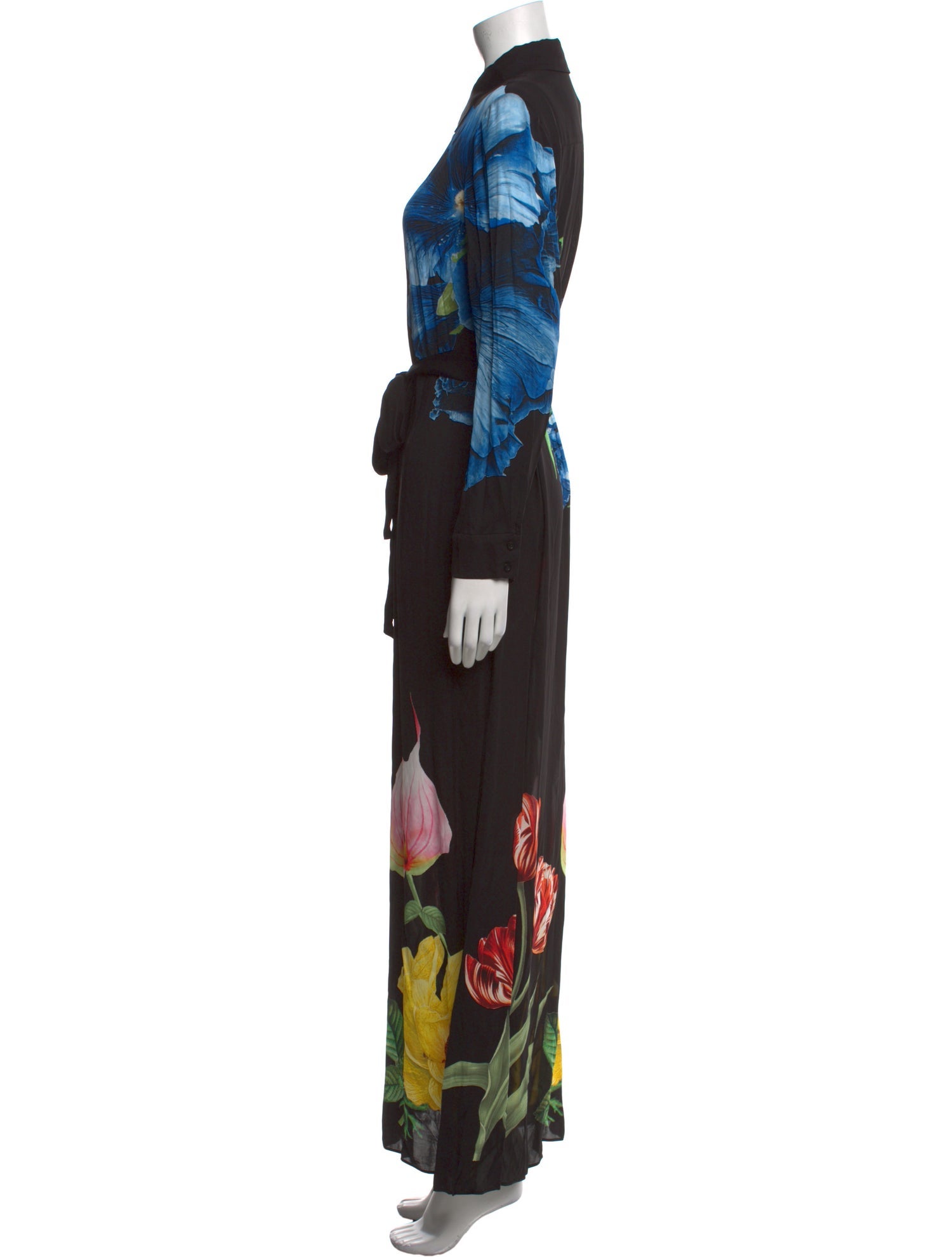 Alice + Olivia Floral Print Long Dress