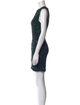 Alice + Olivia Crew Neck Mini Dress