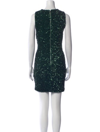 Alice + Olivia Crew Neck Mini Dress