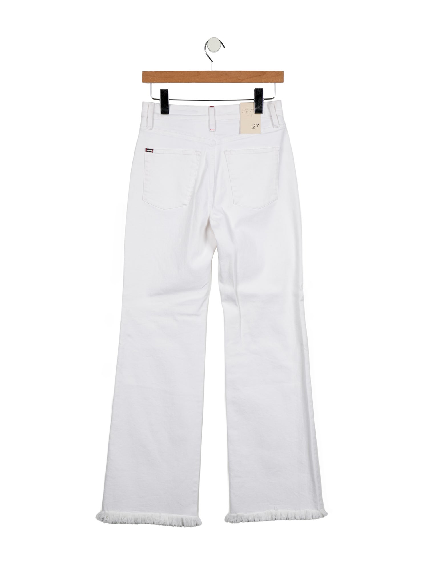 Alice + Olivia Mid-Rise Wide Leg Jeans