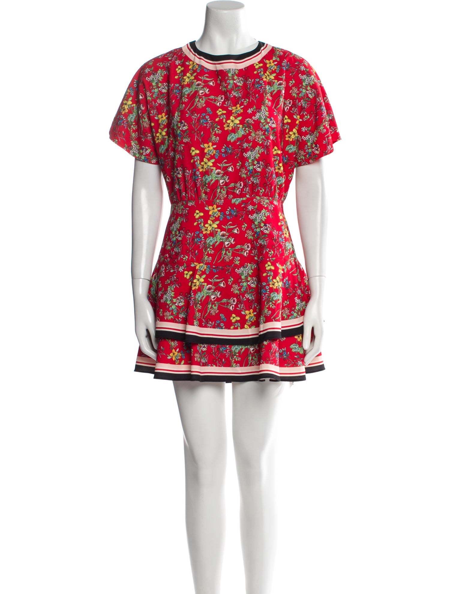 Alice + Olivia Floral Print Mini Dress