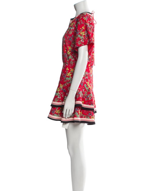 Alice + Olivia Floral Print Mini Dress