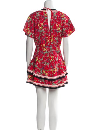 Alice + Olivia Floral Print Mini Dress