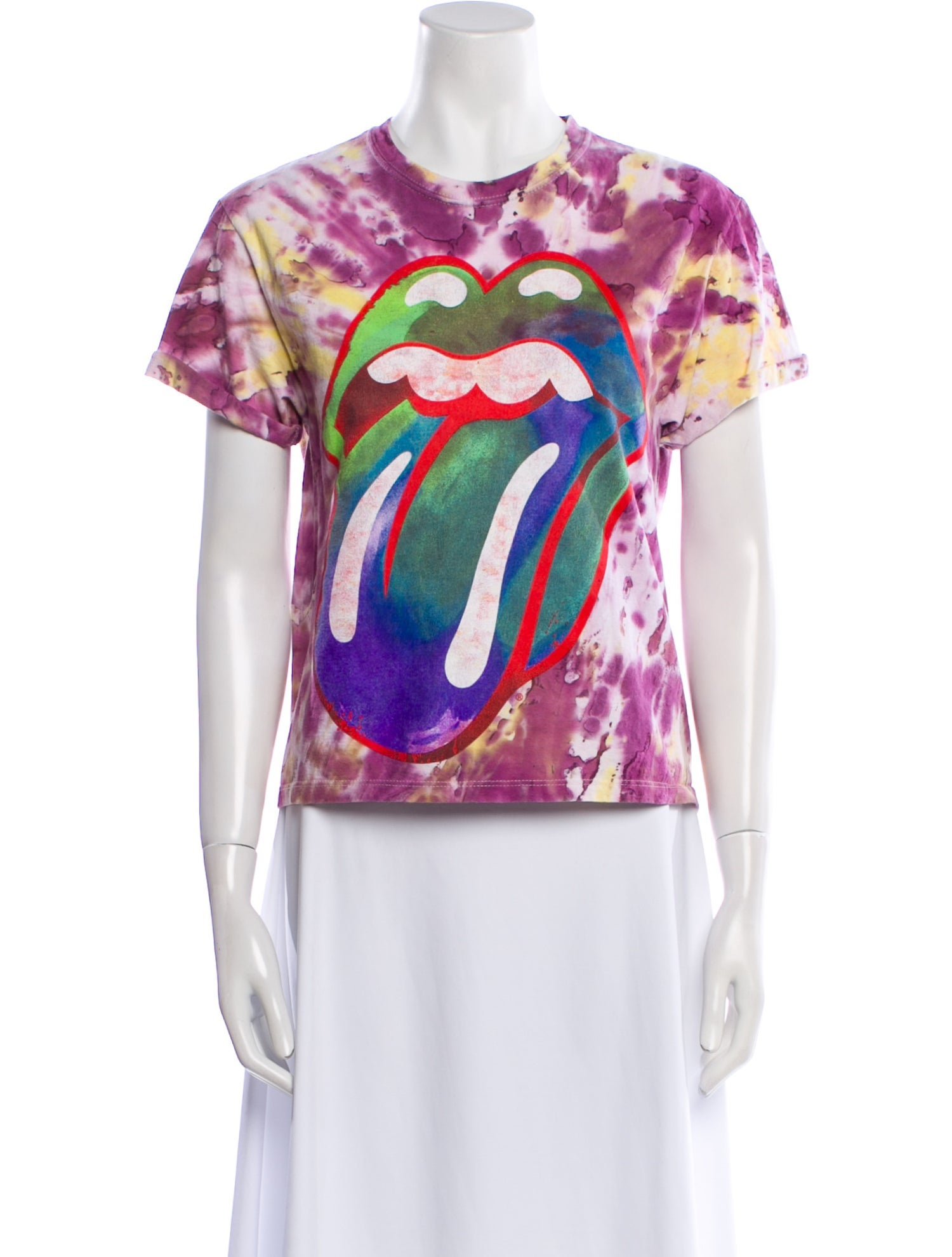 Alice + Olivia Printed Crew Neck T-Shirt