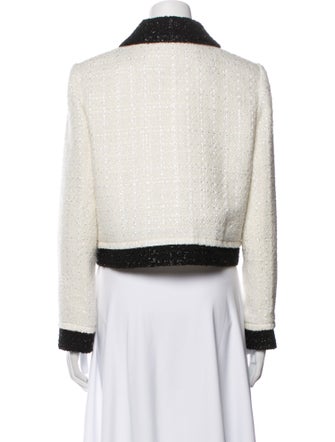 Alice + Olivia Tweed Pattern Blazer