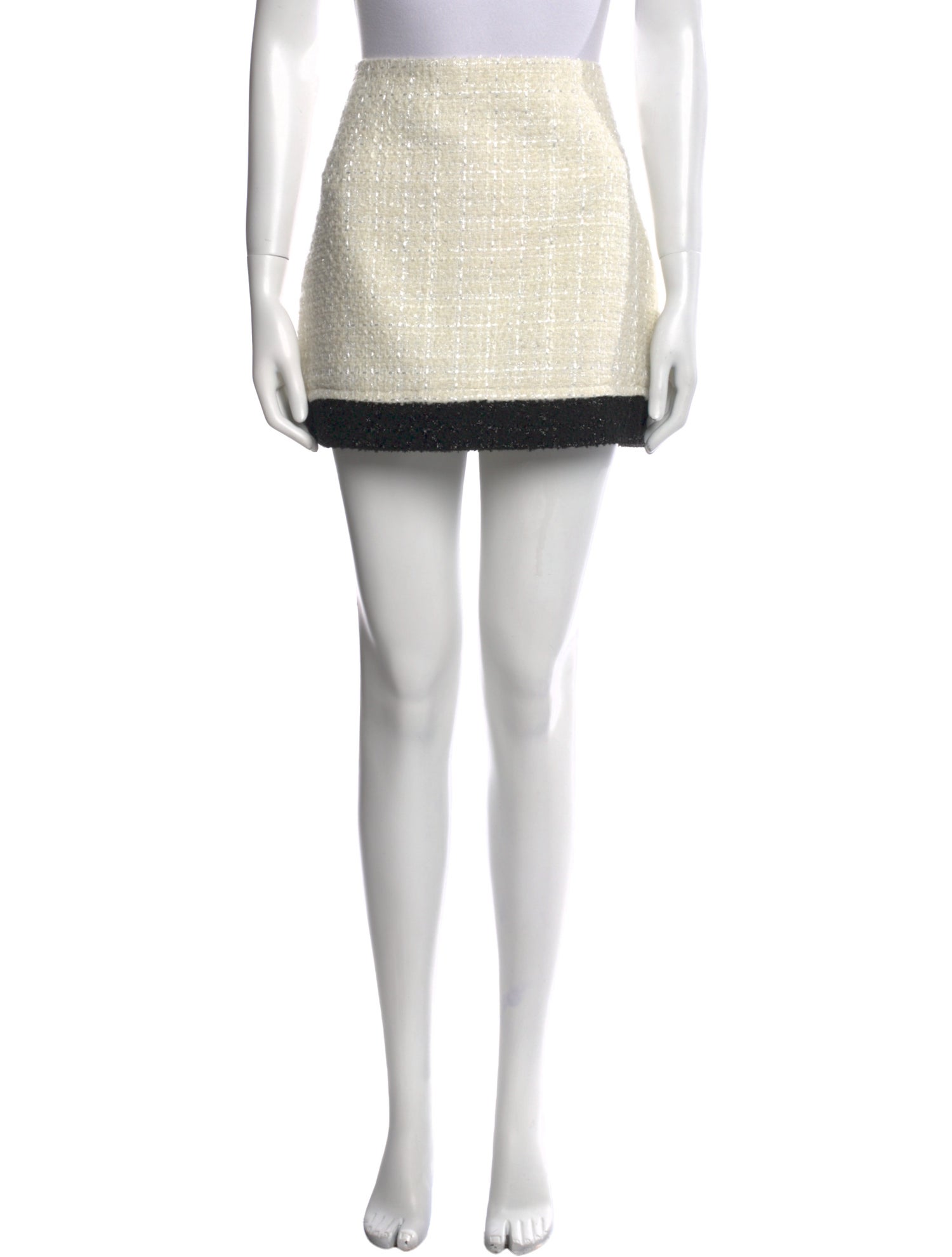 Alice + Olivia Tweed Pattern Mini Skirt