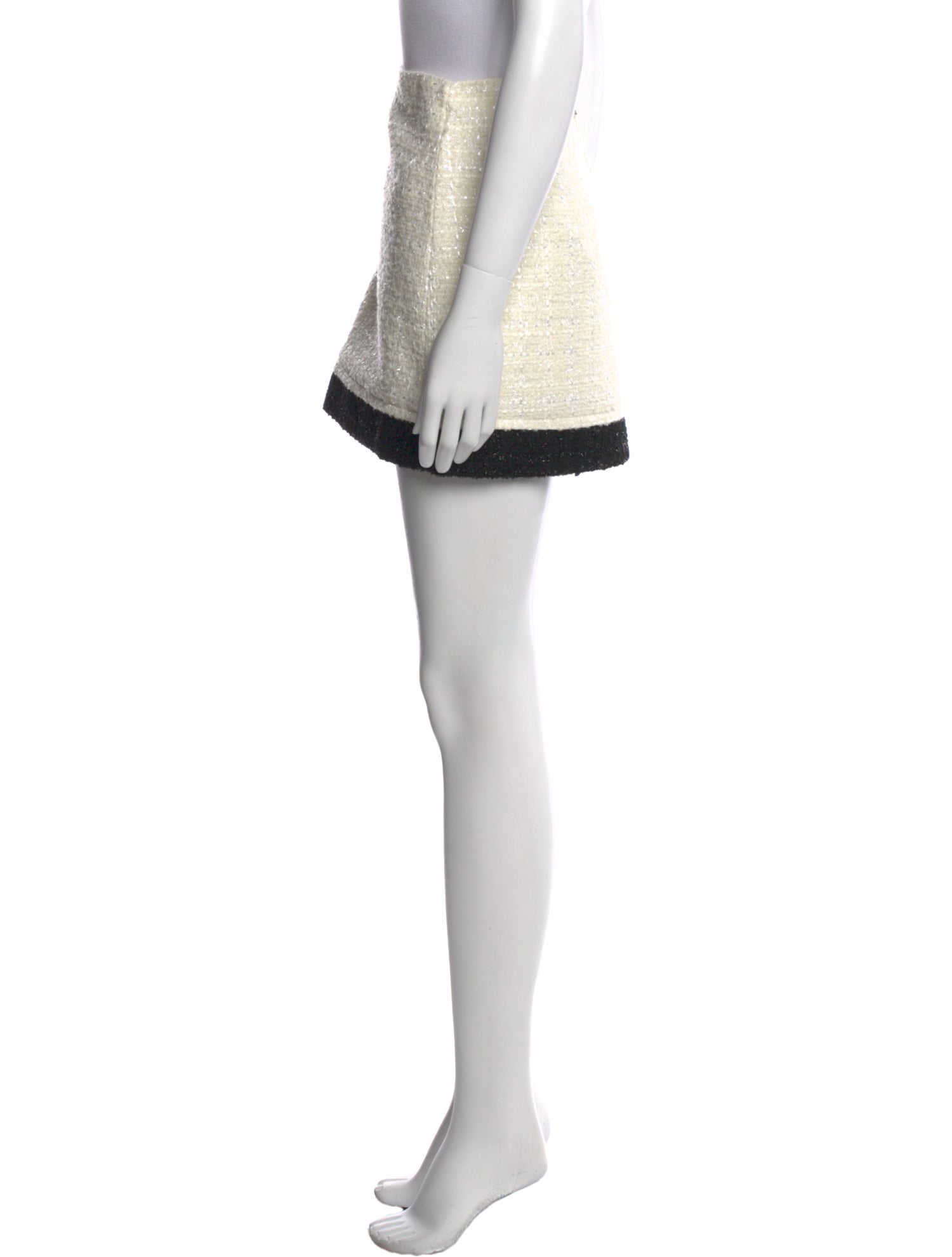 Alice + Olivia Tweed Pattern Mini Skirt