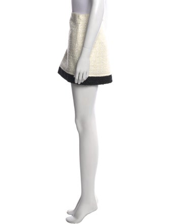 Alice + Olivia Tweed Pattern Mini Skirt