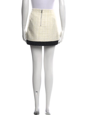 Alice + Olivia Tweed Pattern Mini Skirt