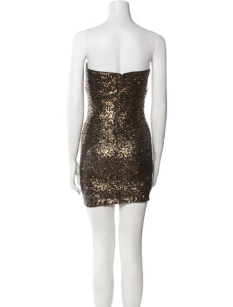 Alice + Olivia Strapless Mini Dress