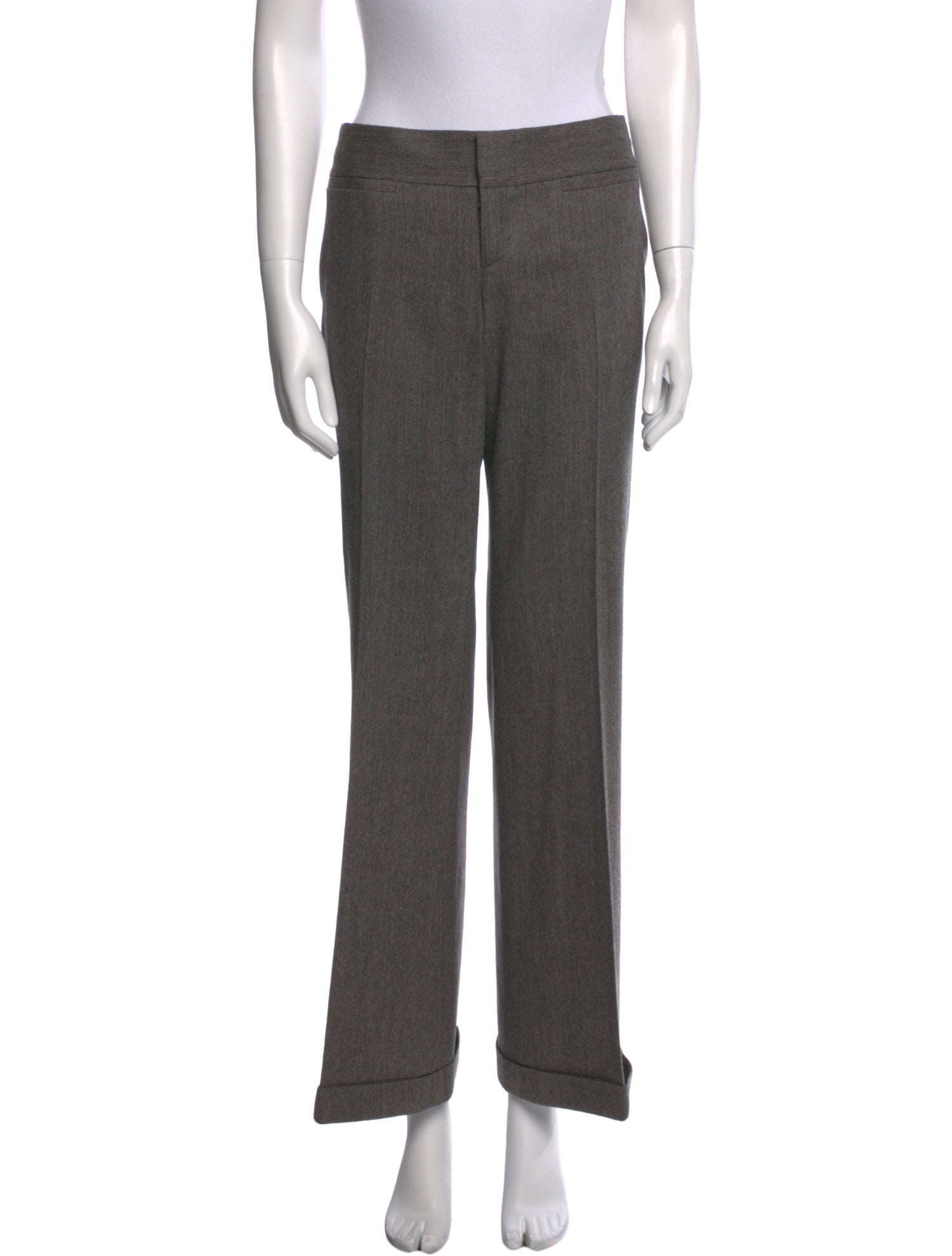 Alice + Olivia Virgin Wool Wide Leg Pants