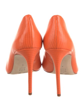 Alice + Olivia Embossed Leather Pumps