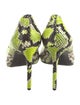 Alice + Olivia Snakeskin Animal Print Pumps