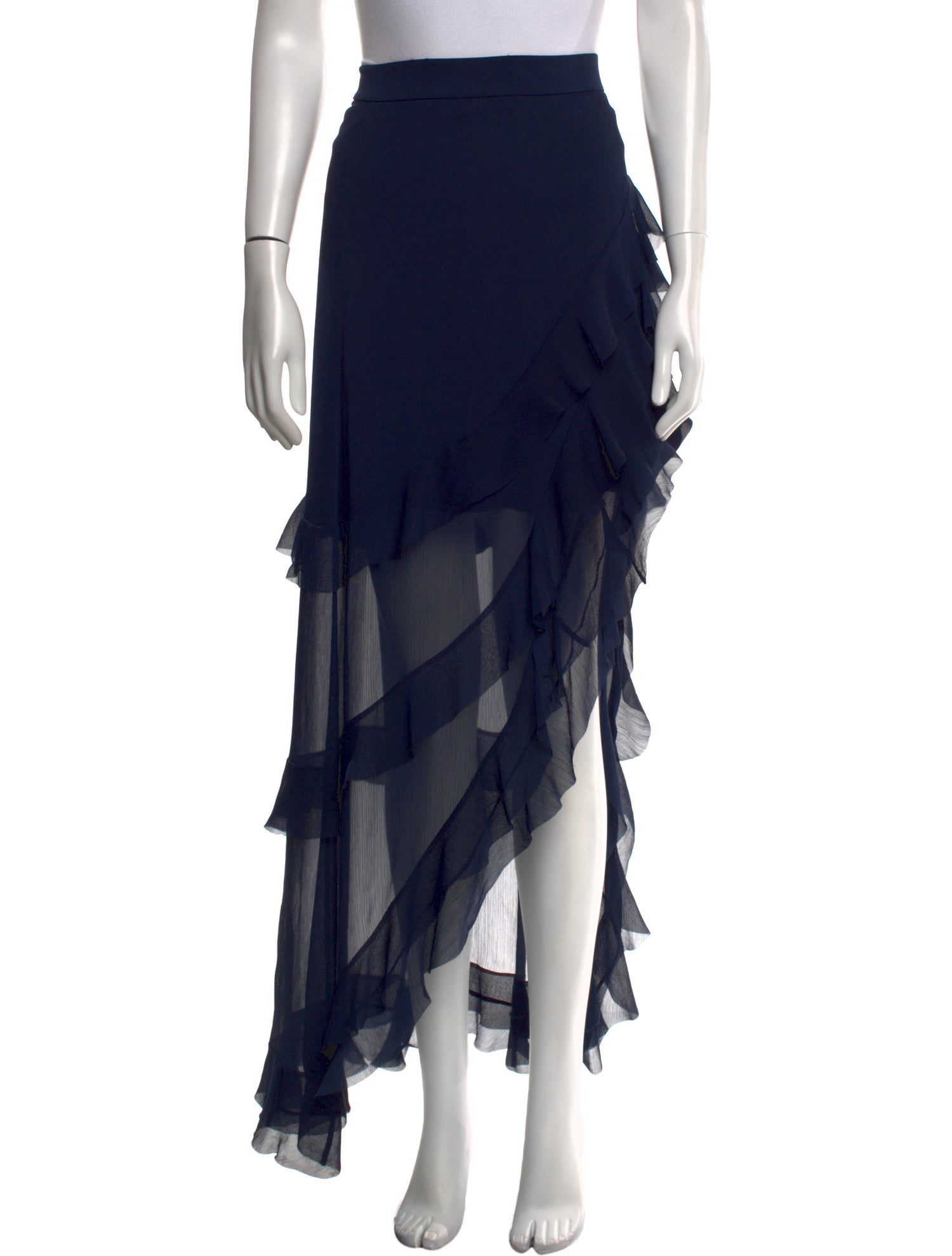 Alice + Olivia Ruffle Embellishment Long Skirt