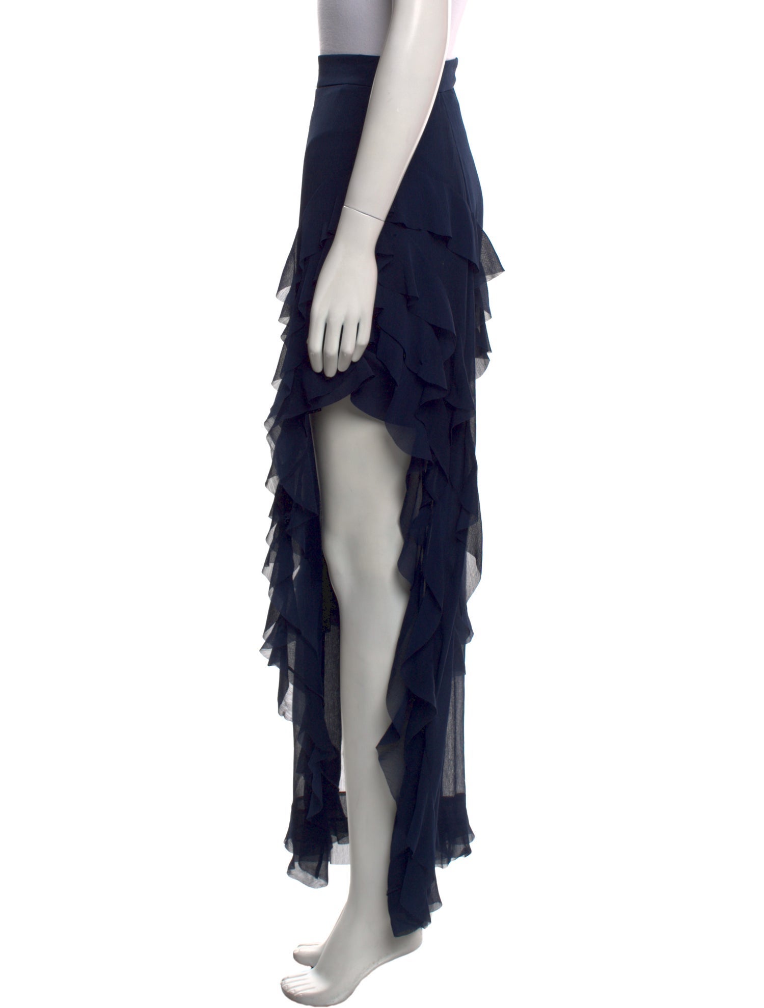 Alice + Olivia Ruffle Embellishment Long Skirt