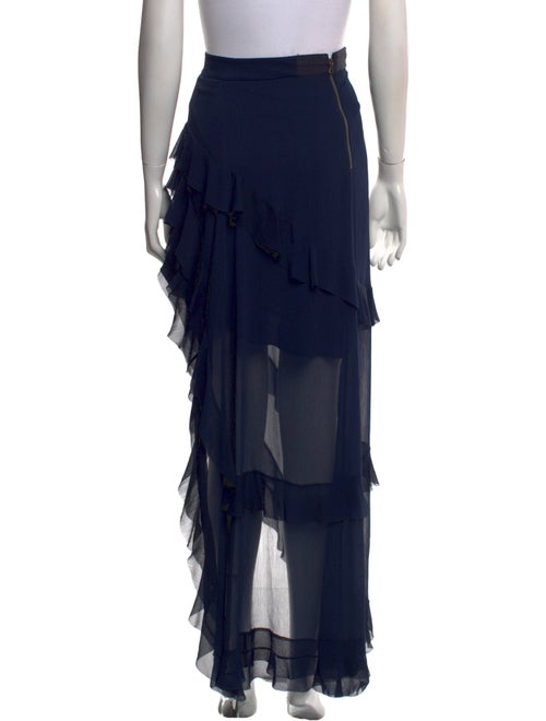 Alice + Olivia Ruffle Embellishment Long Skirt