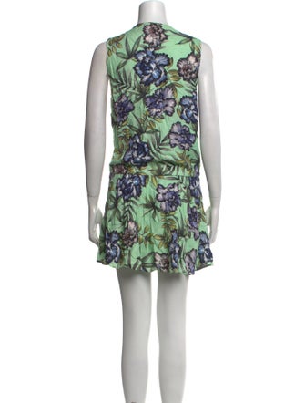 Alice + Olivia Floral Print Mini Dress