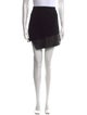 Alice + Olivia Leather Trim Embellishment Mini Skirt
