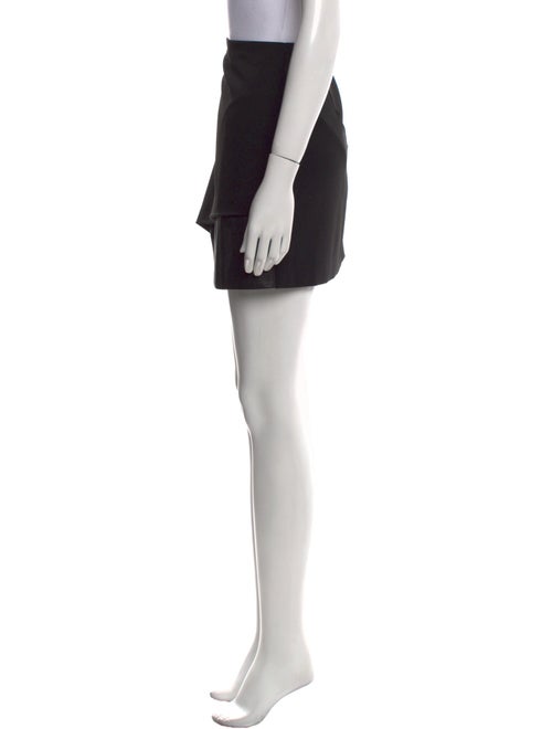 Alice + Olivia Leather Trim Embellishment Mini Skirt