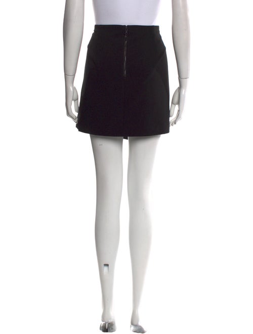 Alice + Olivia Leather Trim Embellishment Mini Skirt
