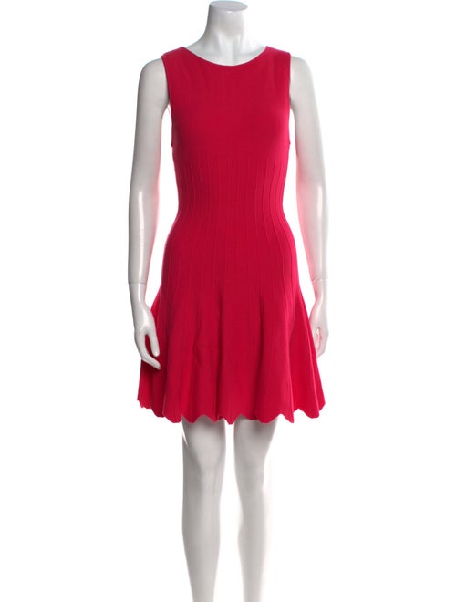 Alice + Olivia Scoop Neck Mini Dress