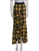 Alice + Olivia Plaid Print Midi Length Skirt