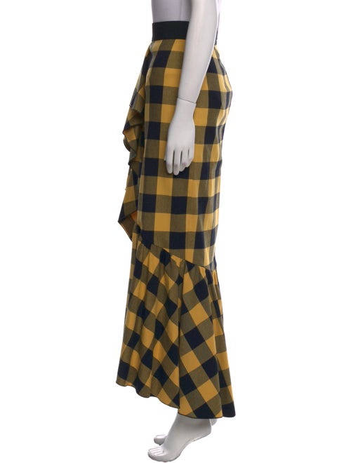 Alice + Olivia Plaid Print Midi Length Skirt