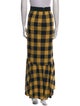 Alice + Olivia Plaid Print Midi Length Skirt