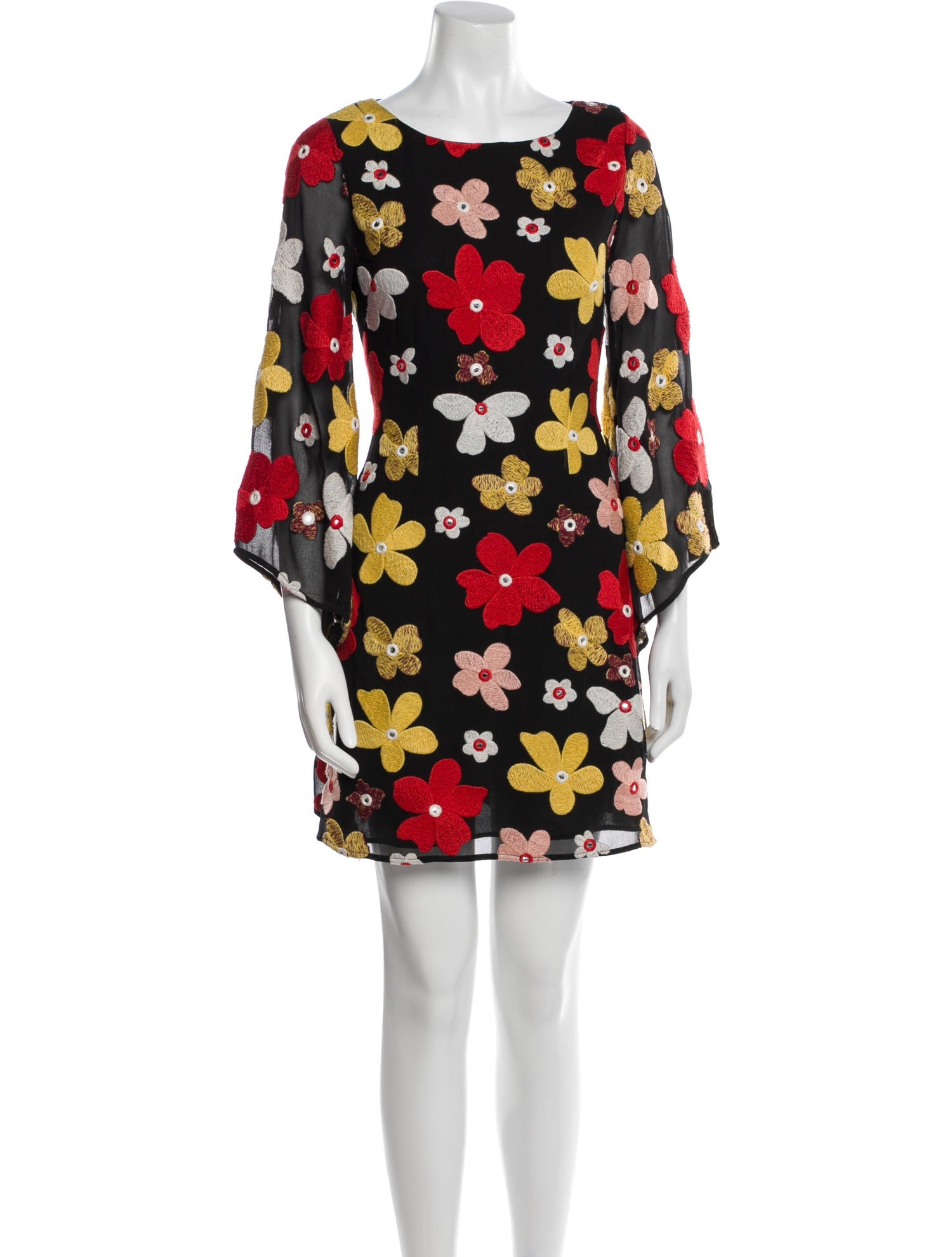 Alice + Olivia Floral Print Mini Dress