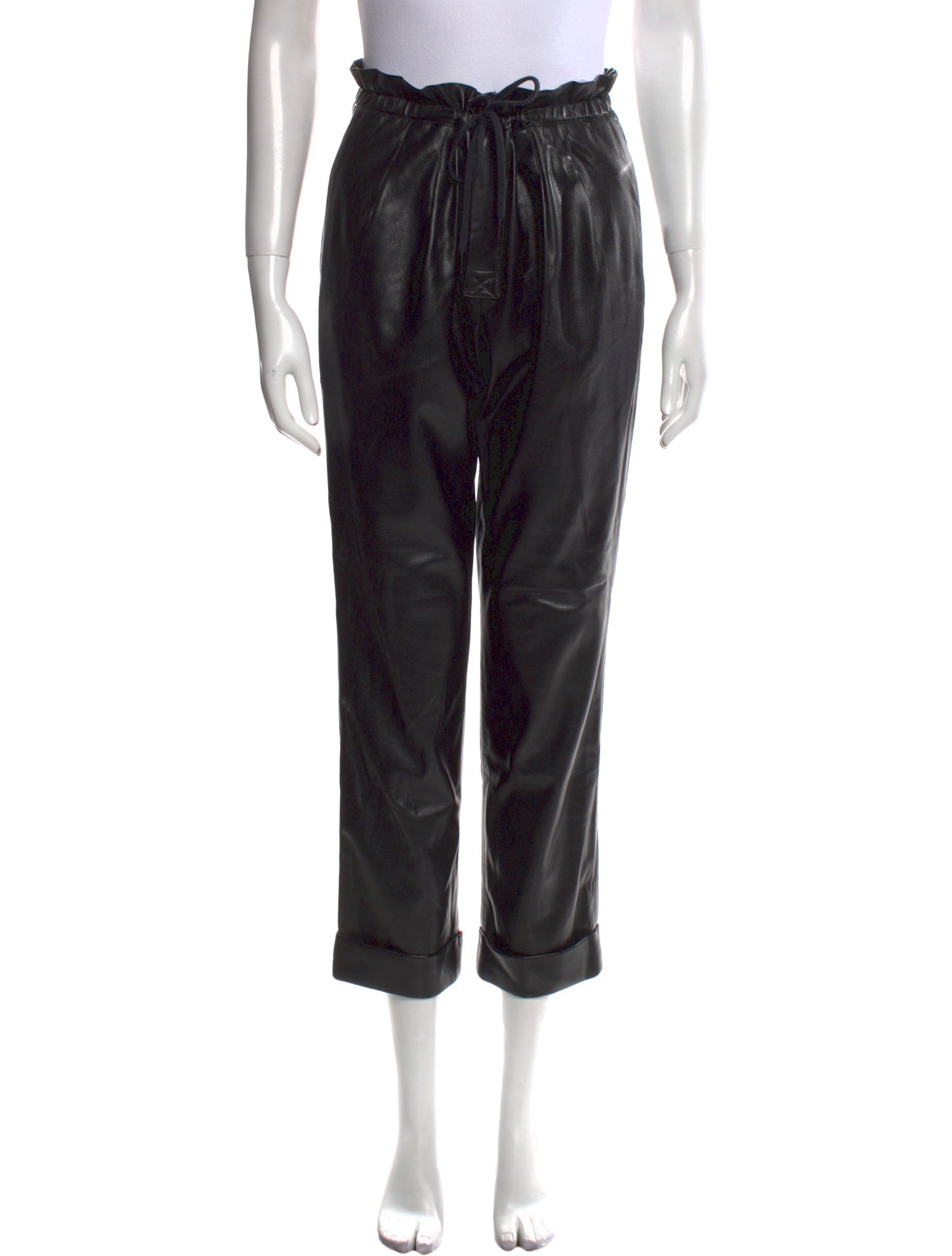 Alice + Olivia Faux Leather Straight Leg Pants