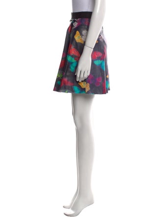 Alice + Olivia Lamb Leather Mini Skirt