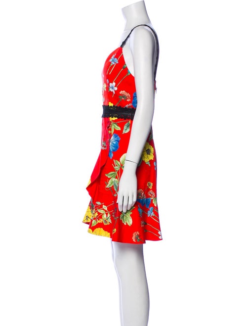 Alice + Olivia Floral Print Mini Dress
