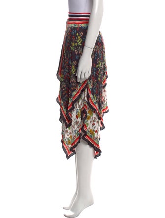 Alice + Olivia Printed Midi Length Skirt
