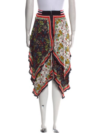 Alice + Olivia Printed Midi Length Skirt