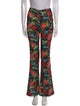 Alice + Olivia Floral Print Straight Leg Pants