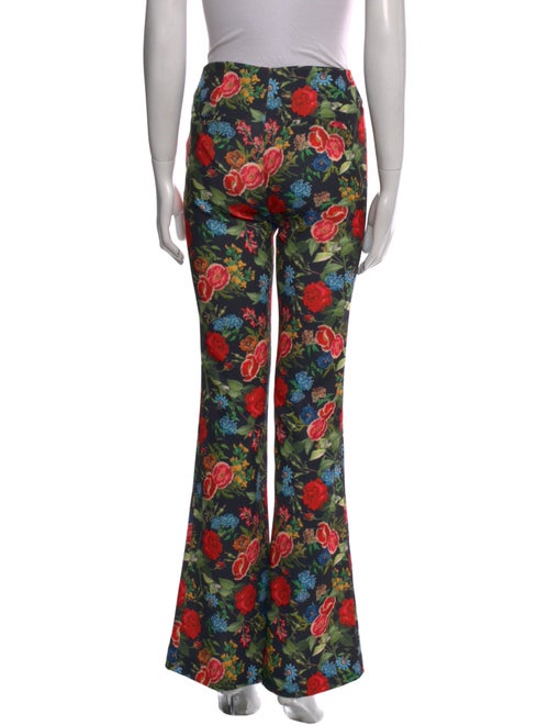 Alice + Olivia Floral Print Straight Leg Pants