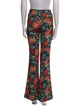 Alice + Olivia Floral Print Straight Leg Pants