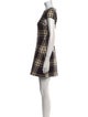 Alice + Olivia Plaid Print Mini Dress